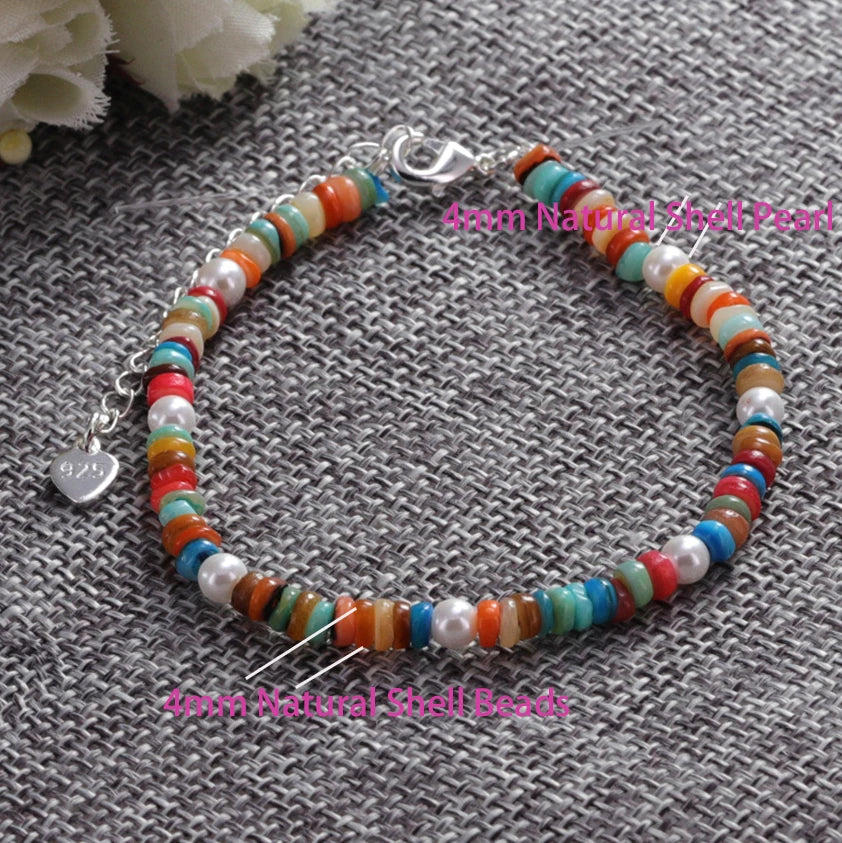 VENTFILLE 925 Sterling Silver Line Extremely fine Bracelet for Women Love Haert Bead Korean Ins Sweet Jewelry Gift Dropshipping