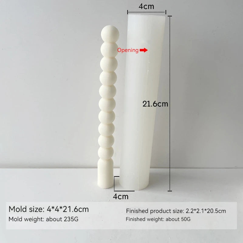 3D Candle Silicone Molds DIY Long Twisted Spiral Taper Candle Making Mold Tools Moldes De Silicona Para Velas форма для свечей