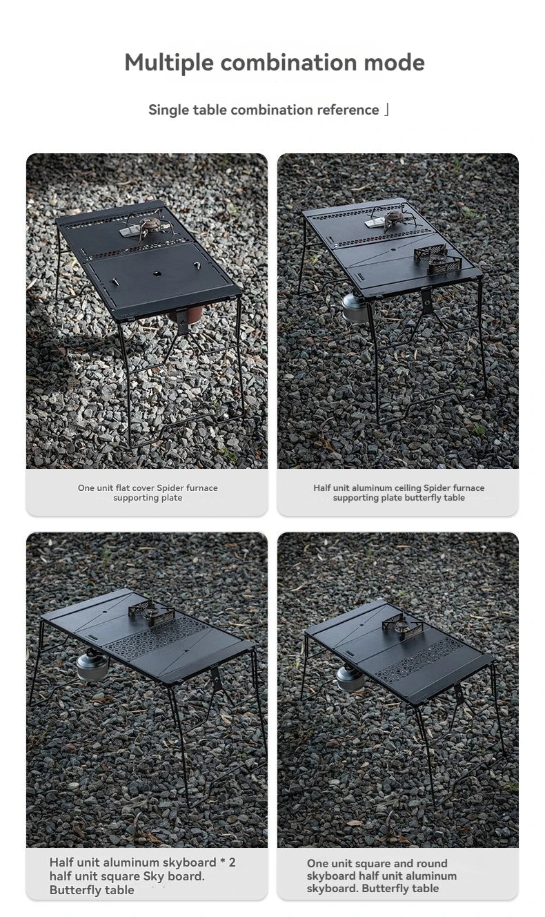 CAMPINGMOON CK-25BK-1PIGT Combination Table Suitable For Snow Peak Stove Cover Outdoor Camping Table Accessories