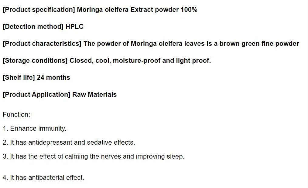 Moringa P-o-w-der Organic