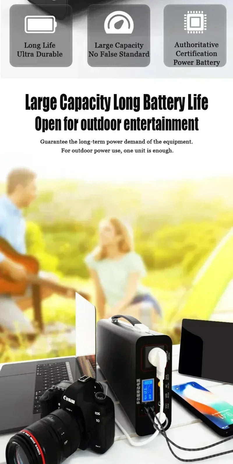 Hot Lifepo4 220V Korean style power bank300W external power bank90Ah home outdoor camping power supply system notebook wholesale