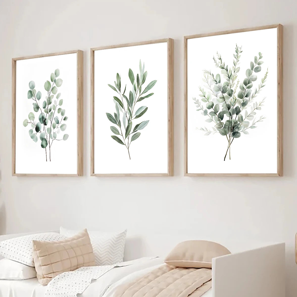 1/3pcs Bohemian Sage Green Leaves Prints Poster Modern Botanical Aesthetics Art Prints Wall Art Home Decor Art Poster Gifts