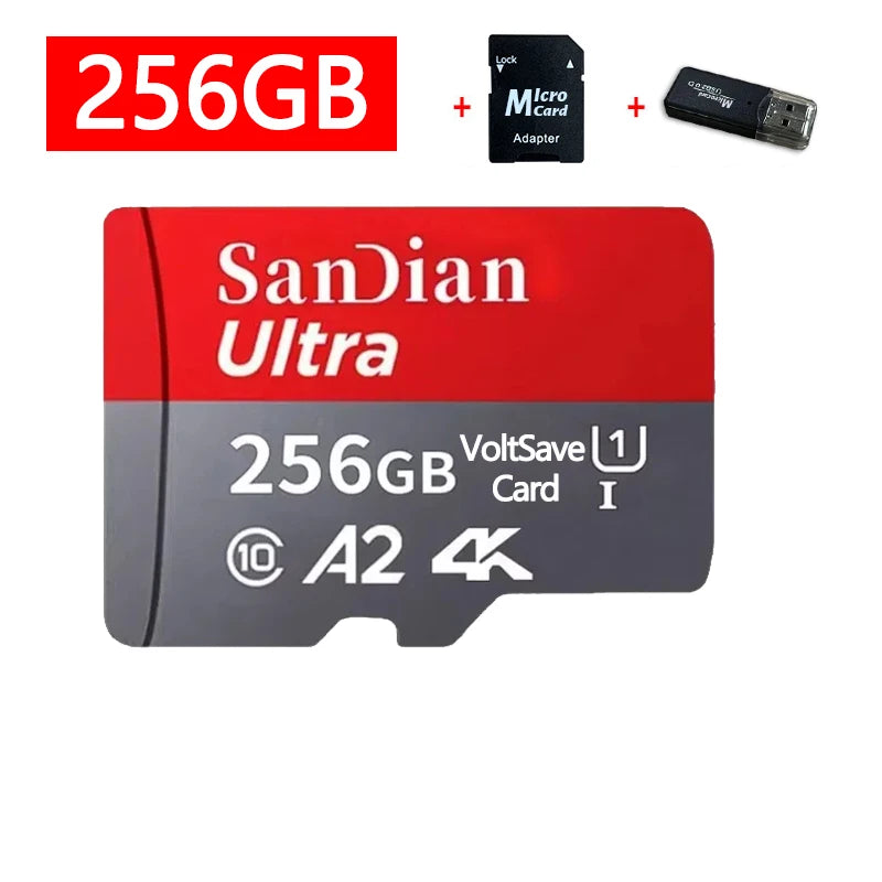 128GB Micro TF/ SD Card Class 10 High Speed Memory Cards Stable Performance SD Memory Card for Phones/Digital Camera/MP3 Player