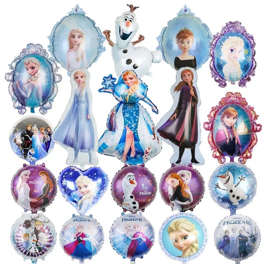 1pcs Princess Frozen Balloon Cartoon Elsa Anna Olaf Foil Balloon for Children's Birthday Party Baby Shower Decoration