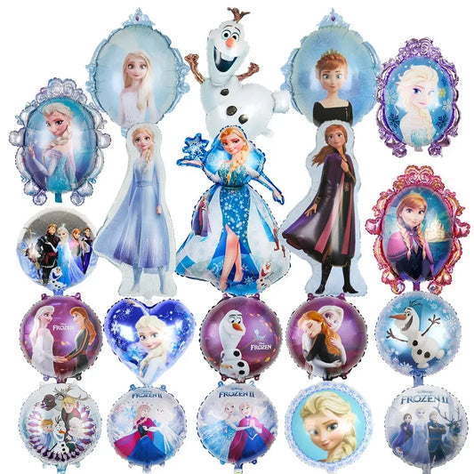 1pcs Princess Frozen Balloon Cartoon Elsa Anna Olaf Foil Balloon for Children's Birthday Party Baby Shower Decoration