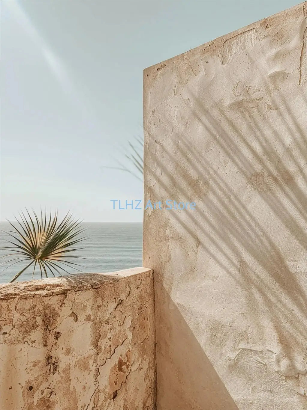 Modern Greece Summer Coast Santorini Travel Landscape Posters and Prints Canvas Printing Wall Art Picture for Living Room Decor