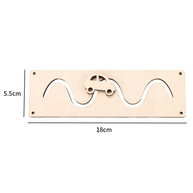 New Busy Board Parts Accessory Montessori Educational Wooden Toys Unlock Toys Sensory Toys Educational Toys for Children Gift