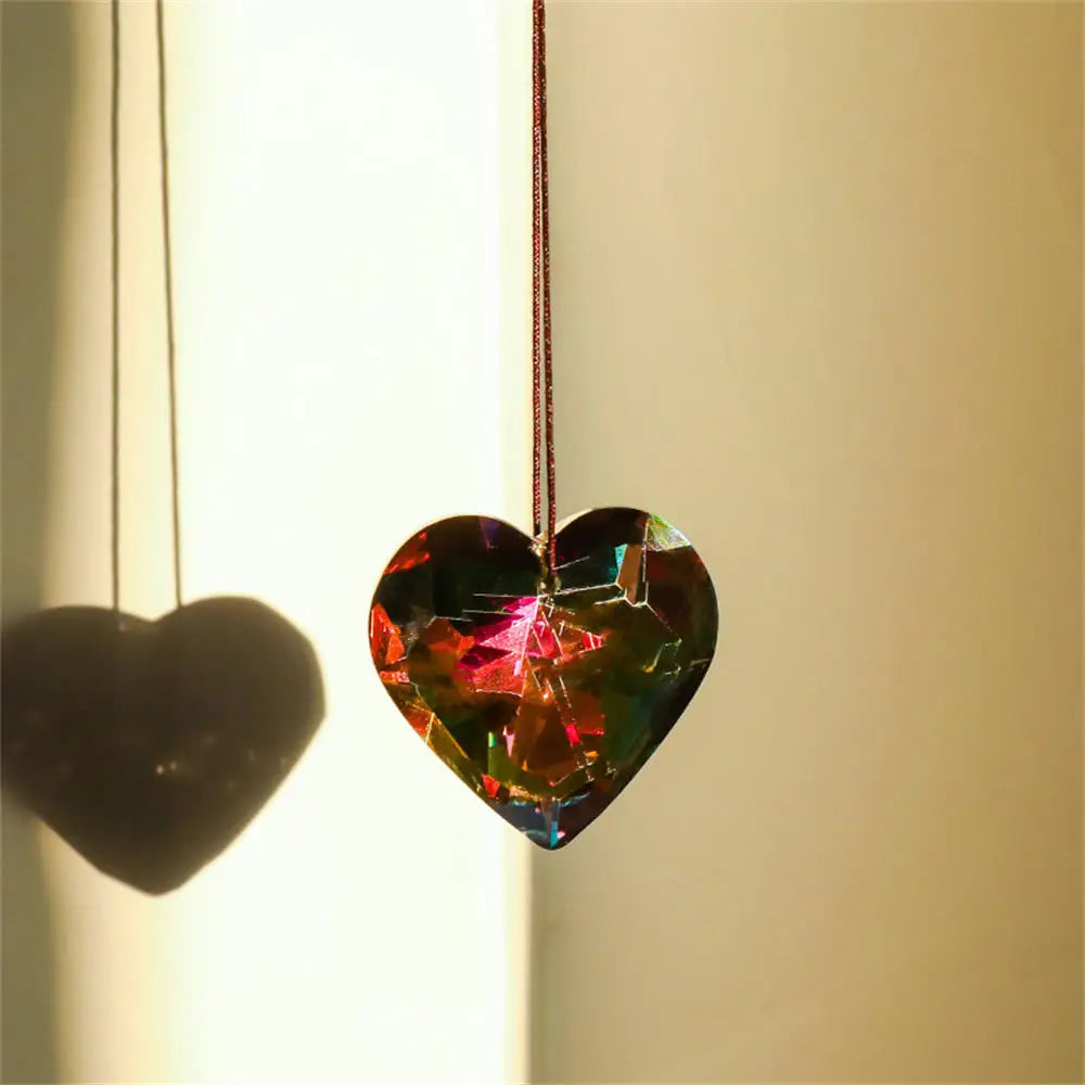 1PCs K9 Crystal Prism AB Clear Faceted Large Oval Chandelier Crystal Hanging Ornaments DIY Suncatcher Pendants Rainbow Maker