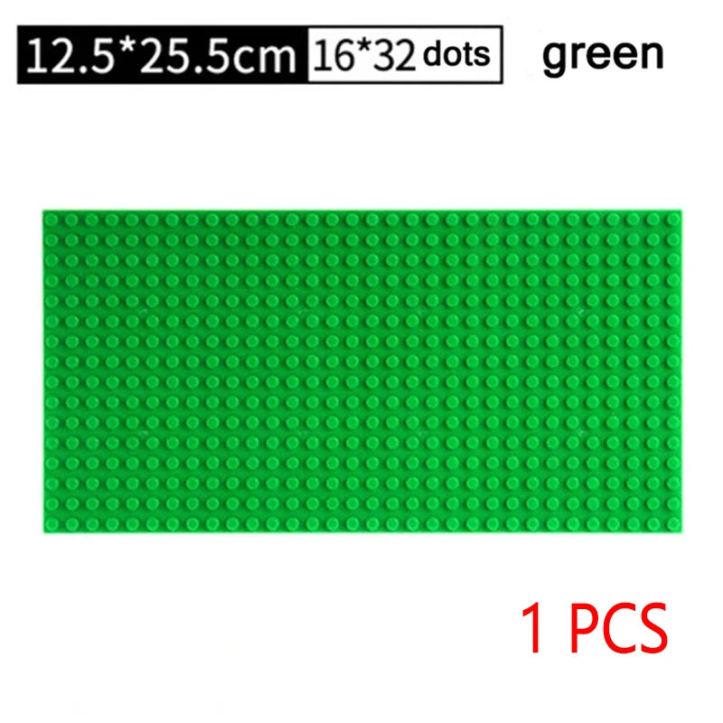 Baseplate 32x32 16X32 Dots Classic Brick Plate Building Blocks DIY Constructor Parts Baseplates Compatible Brands City Friends