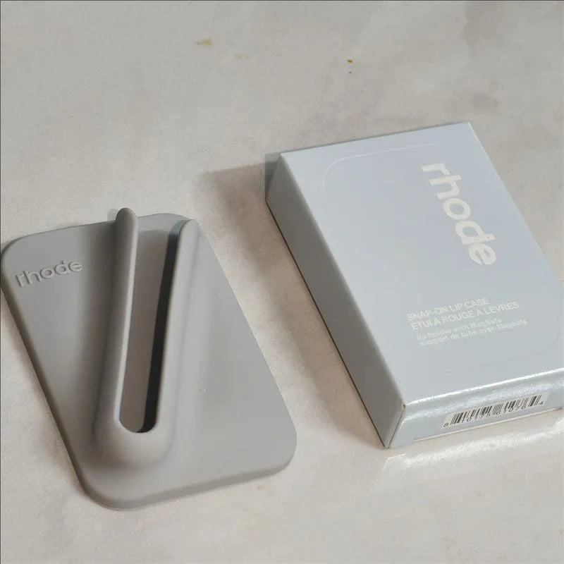 Rhode Magnetic SNAP-ON LIP CASE Phone Case with Box for IPhone 15 16 14 13 12 11 Pro Max 17 Air Lip Gloss Holder Soft Silicone