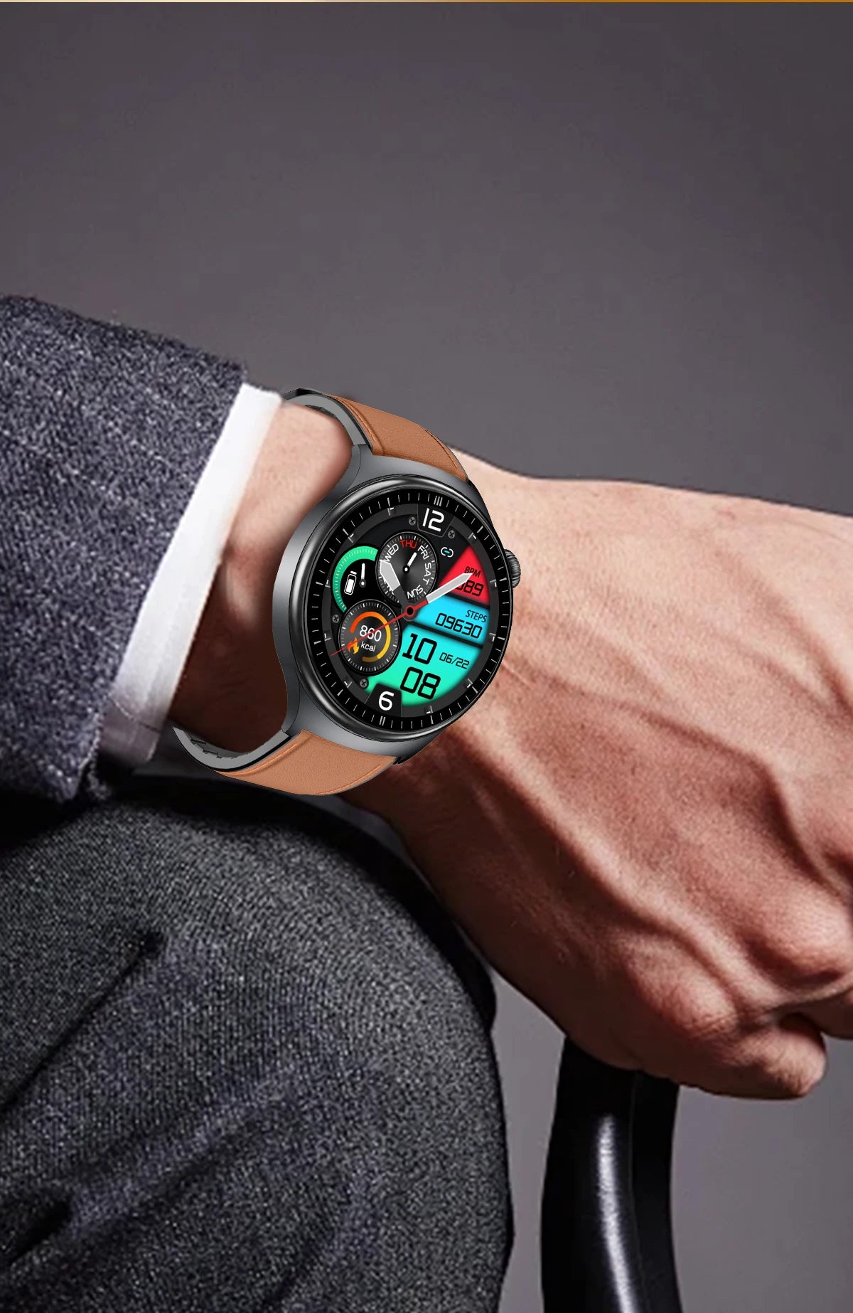 2026 New Accurate Diagnosis Smart Watch Body Fat ECG Blood oxygen BP Health Sport HD AMOLED Screen call Smart watch Men women