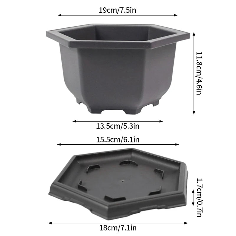 Outdoor Garden Landscape Bonsai Tray Square Rectangular Flowerpots Imitation Purple Clay Succulent Plants Pots 	
Pots for Plants