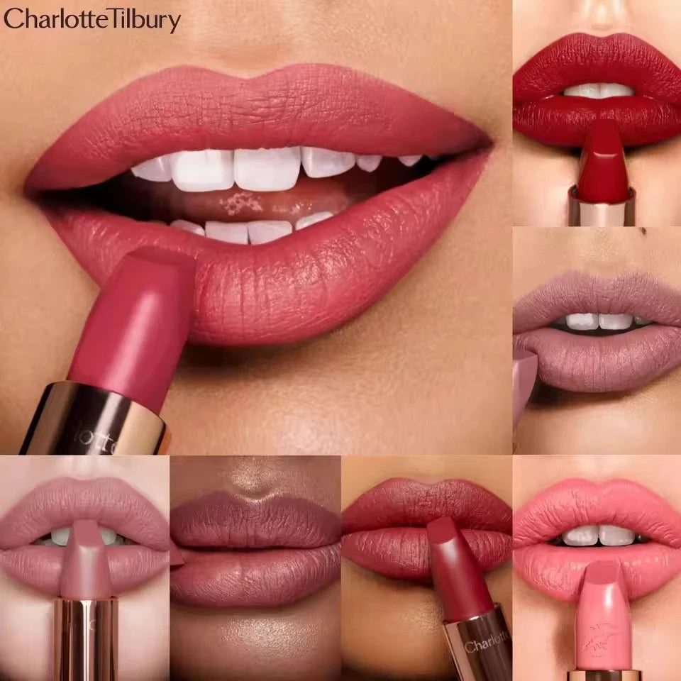Charlotte Tilbury Unreal Lips Healthy Glow Nectar Oil Collagen Lip Bath Pillow Talk Lipstick Natural Shine Cosmetics Makeup Gift