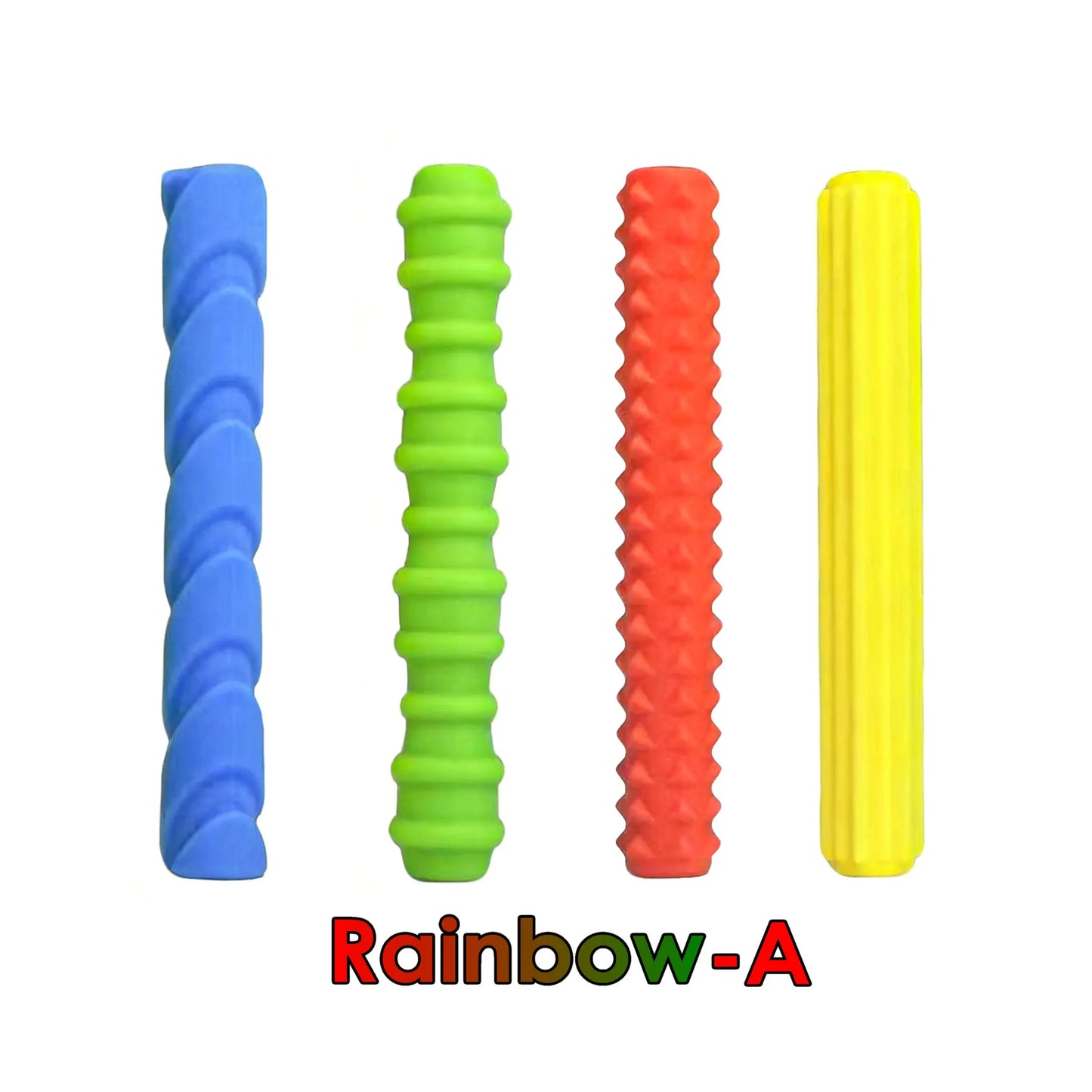 Silicone Textured Pencil Grips Sensory Fidget Toy For ADHD Autism Stress Relief Finger Skills Training Kids Adults Class Office