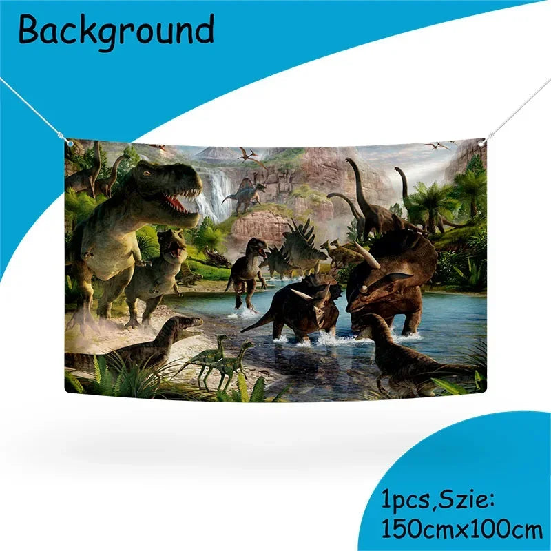 Disney Jurassic dinosaurs Party Supplies Tableware Set Cup Plates Napkins For Kids Birthday Decoration Boys and GirlsBaby Shower
