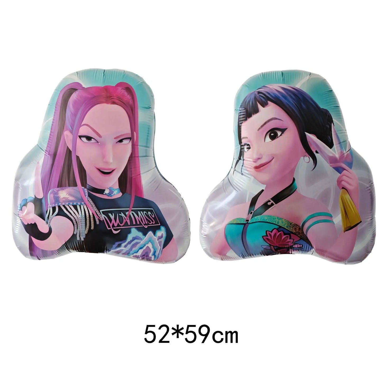 Cartoon Girl Hunters Disposable Party Tableware Banners Balloons Birthday Decoration Cake Topper Insert for Baby Shower