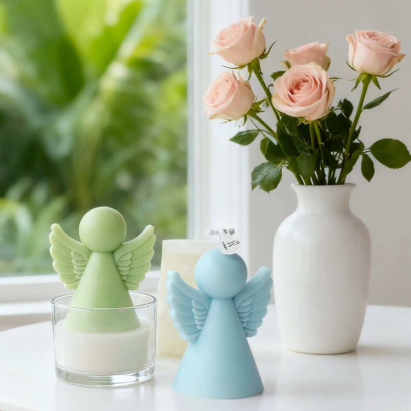 DIY Angel Aroma Candle Mold Handmade Soap Candle Silicone Mold Home Decoration Plaster Crafts Making