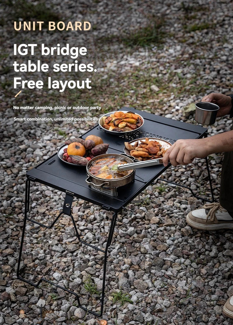 CAMPINGMOON CK-25BK-1PIGT Combination Table Suitable For Snow Peak Stove Cover Outdoor Camping Table Accessories
