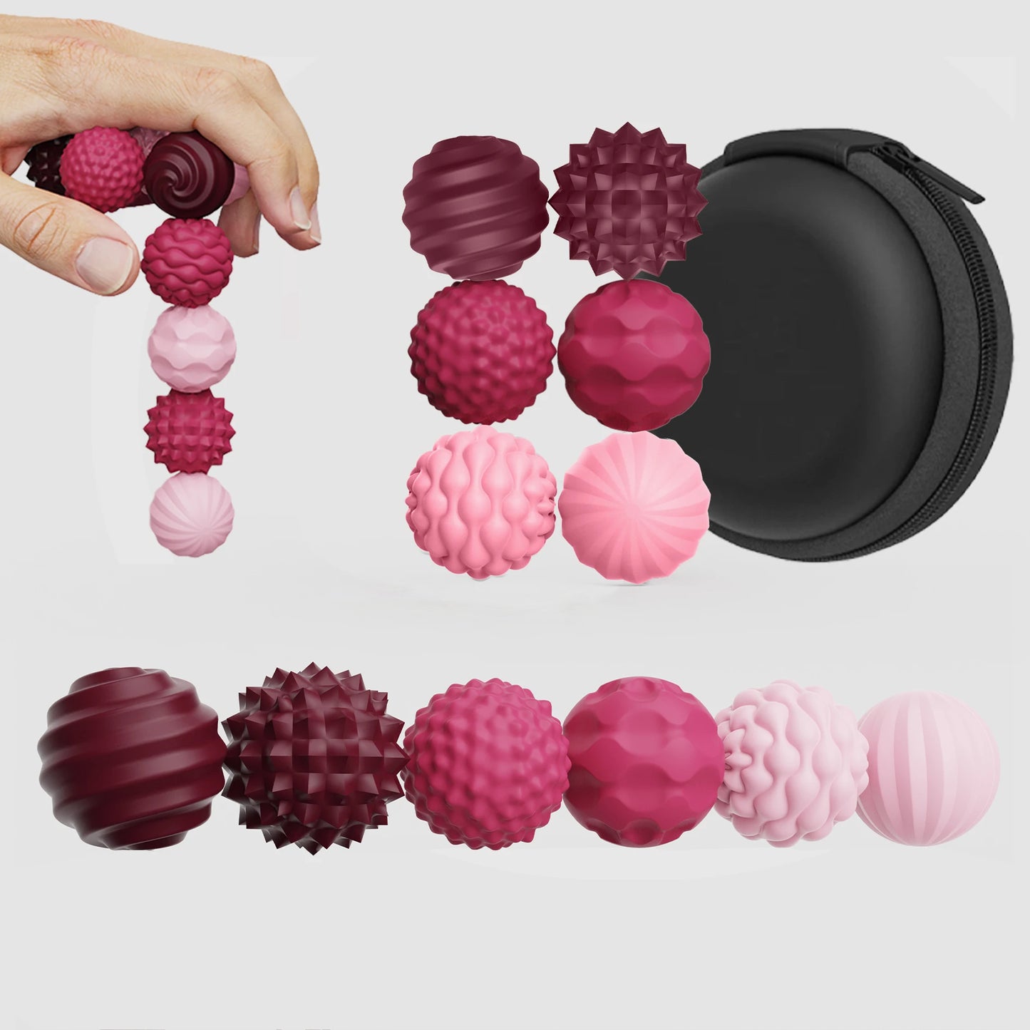 6/12Pcs Magnetic Balls EDC Relief Toys Fidgeting Antistress Anxiety Sensory Toy Magnet Balls For Adult Kids Autism ADHD