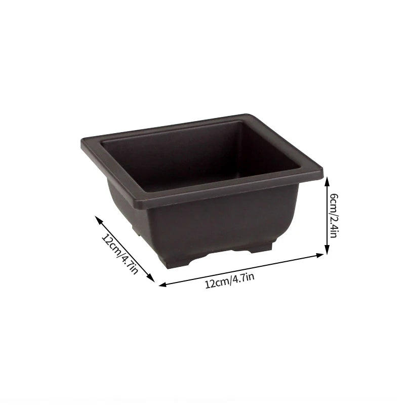Outdoor Garden Landscape Bonsai Tray Square Rectangular Flowerpots Imitation Purple Clay Succulent Plants Pots 	
Pots for Plants