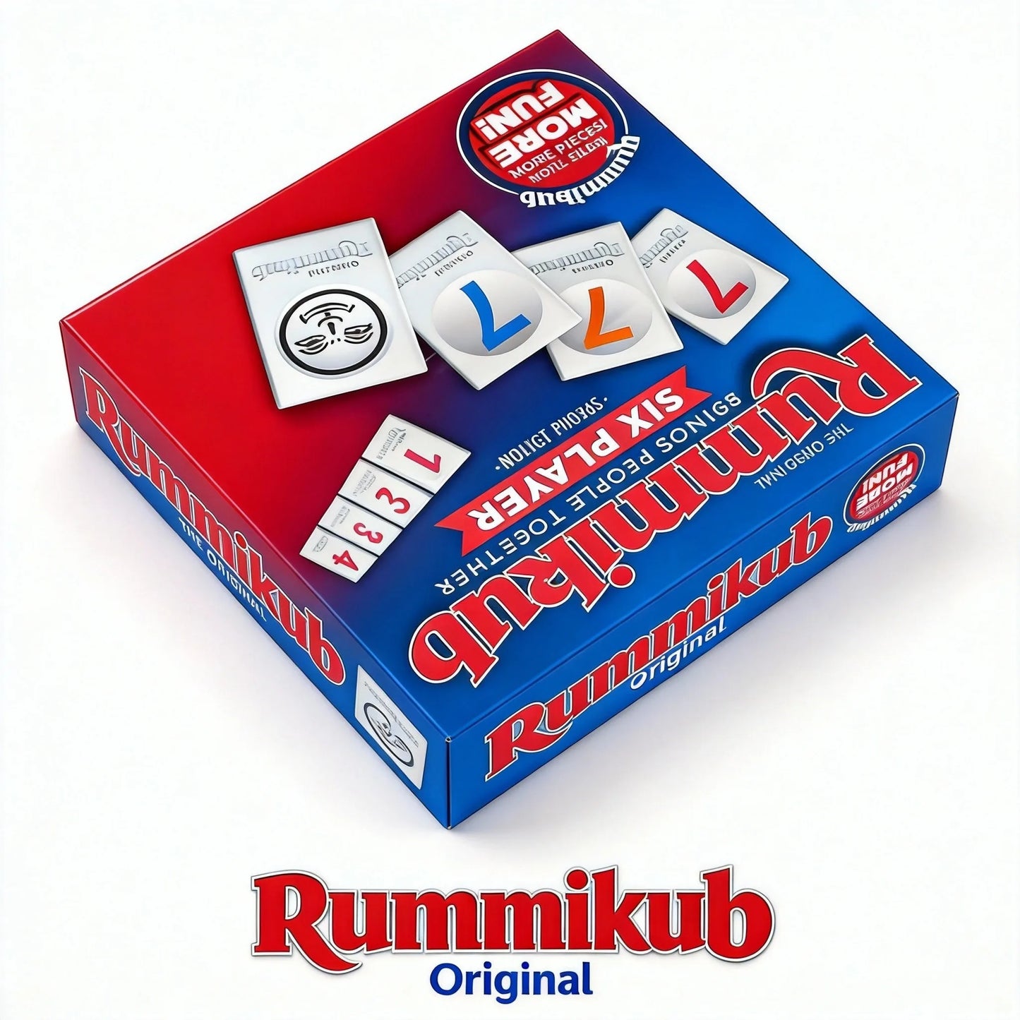 Rummikub Six Player Special Edition - Family Strategy Game with 160 Tiles, Boost Logic & Math Skills for Game Night