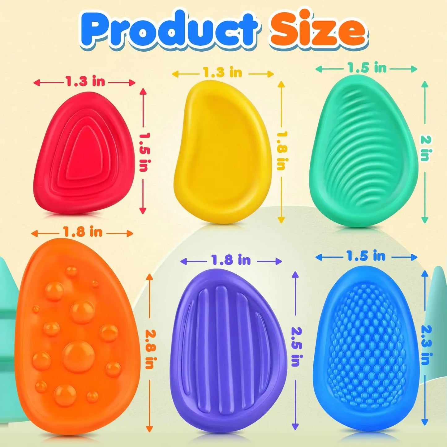 2026New adult Fidget toys, sensory silicone stones, autism, children, sedatives, stress relieving toys, Christmas