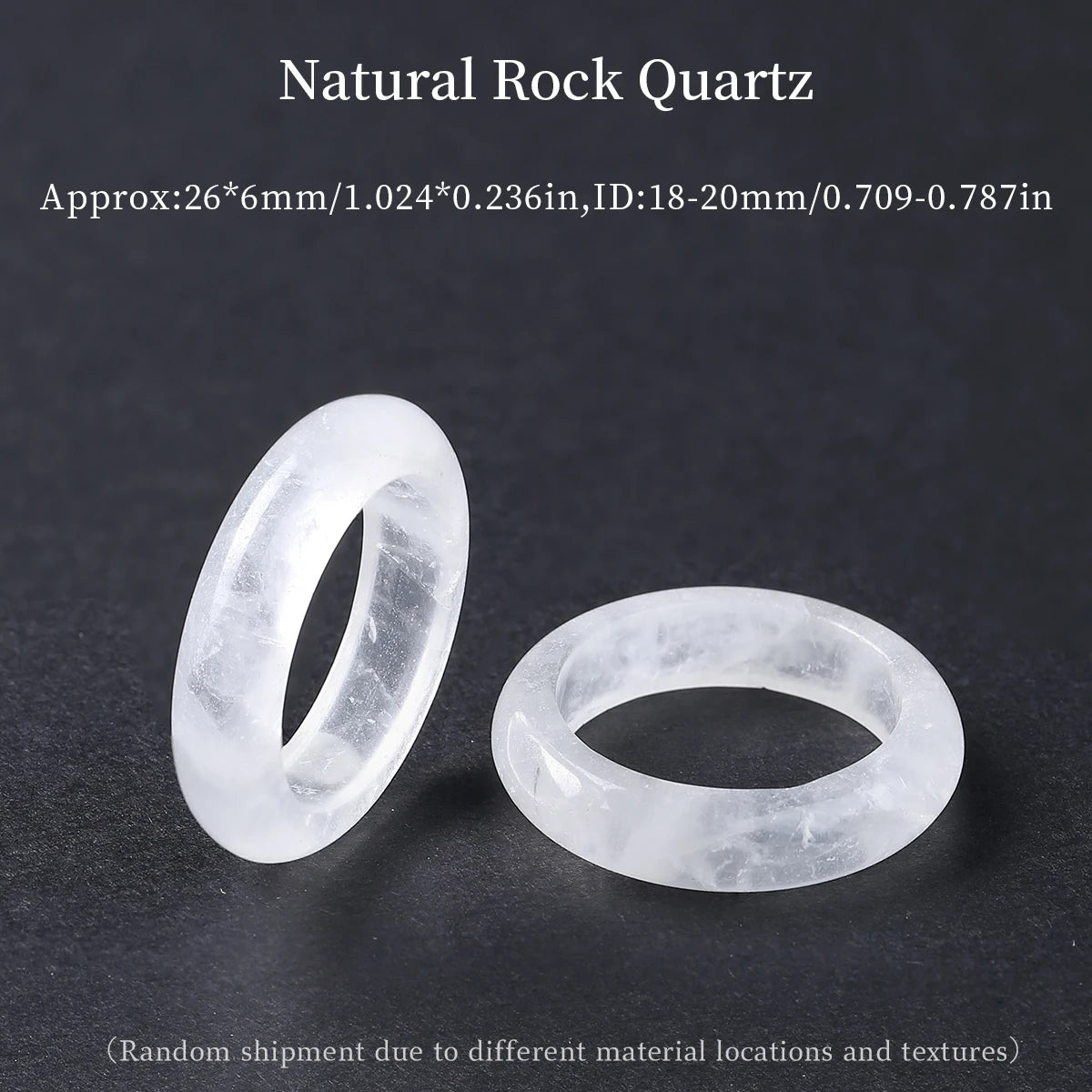 1 Pc Natural Crystal Stone Band Rings Amethyst Agate Obsidian Finger Solid Ring Women Men Minimalist Energy Healing Jewelry Gift