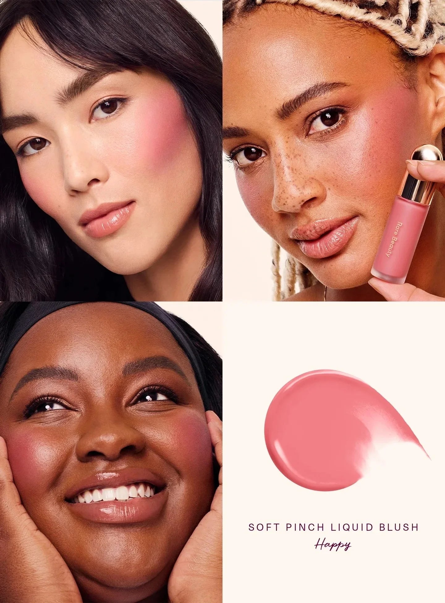 Rare Beauty Lipstick Blush Cream Grace Liquid Blush Waterproof Mositure Face Contour Shadow Blusher Liquid Blusher Plump Makeup