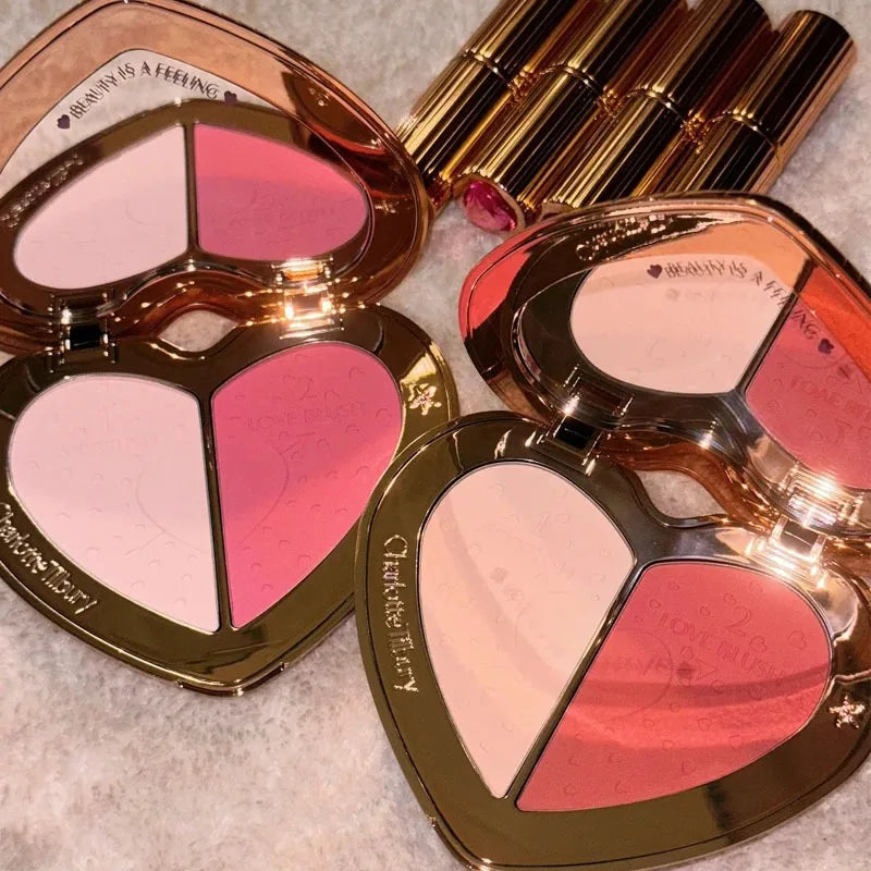 Charlotte Tilbury Liquid Foundation Cushion Foundation Setting Spray Pressed Powder Love 2 Color Powder Blusher Eyeshadow Rouge
