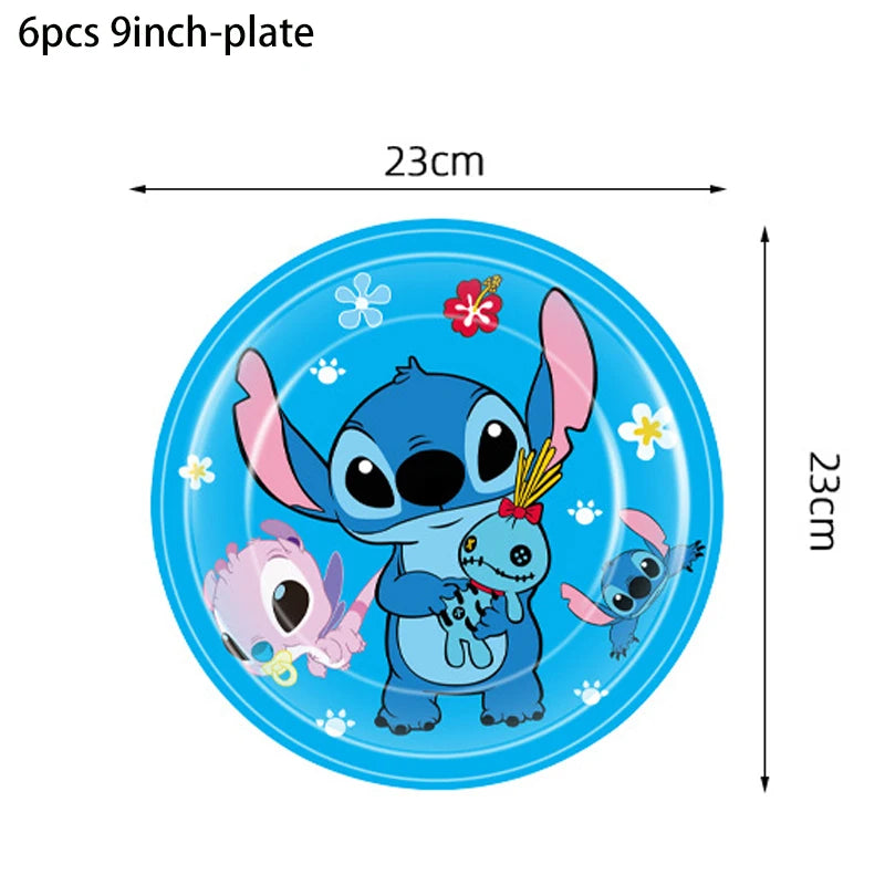 Disney Stilt themed party disposable cutlery paper cup paper plate table bra flag children's birthday party decoration set