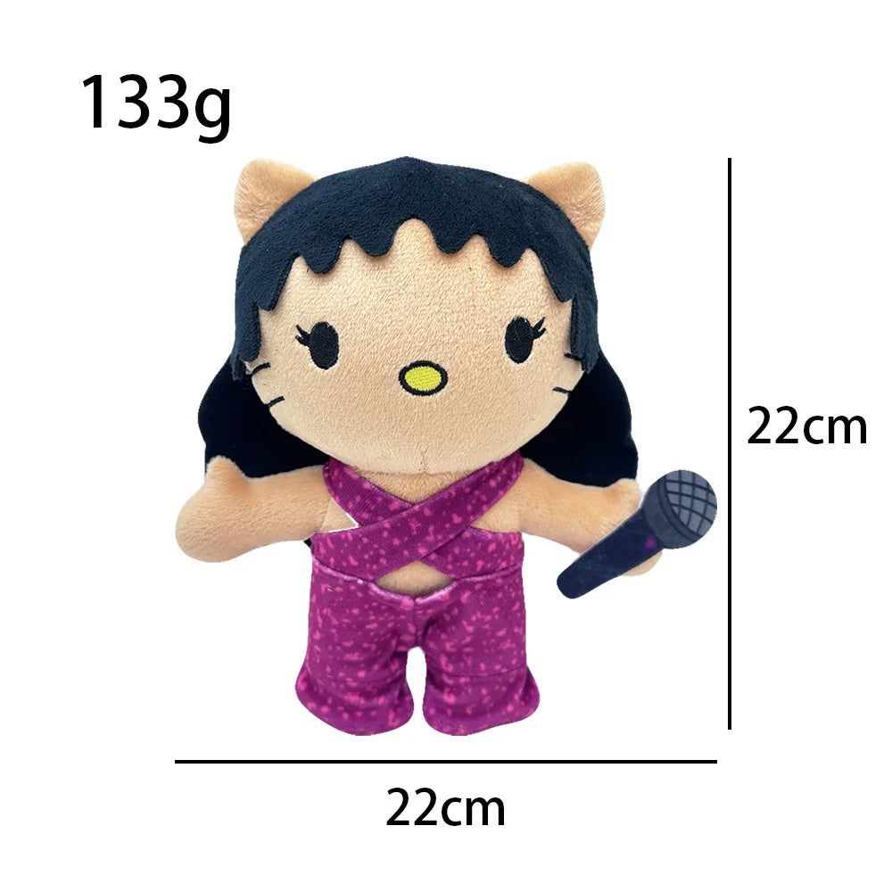 New Hello Kitty Ken Carson Rapper Trippie Taylors Plush Toy Doll with Clothes Stuffed Soft Plush Toys Fans Collect Gifts