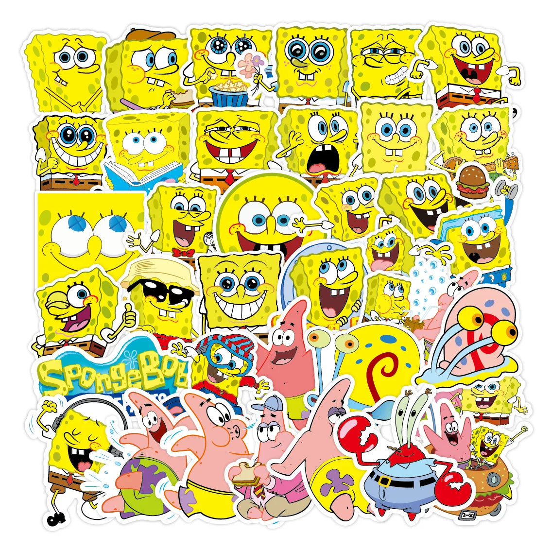 Anime Spongebob Stickers Birthday Party Favor Gifts Supplies DIY Stickers Christmas Stocking Fillers Scrapbooking Decorations
