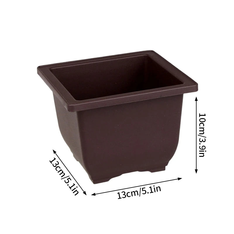 Outdoor Garden Landscape Bonsai Tray Square Rectangular Flowerpots Imitation Purple Clay Succulent Plants Pots 	
Pots for Plants