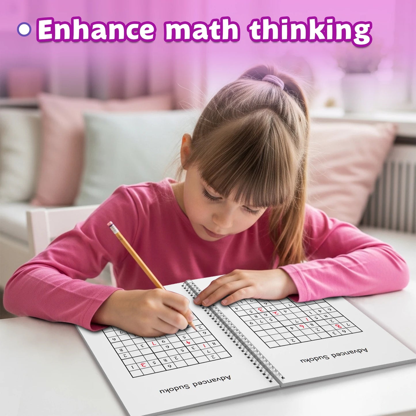 Sudoku for Kids Ages 3-6,6-9,9-12,12+ – Fun Logic Puzzle Workbook Set to Build Focus & Brain Skills