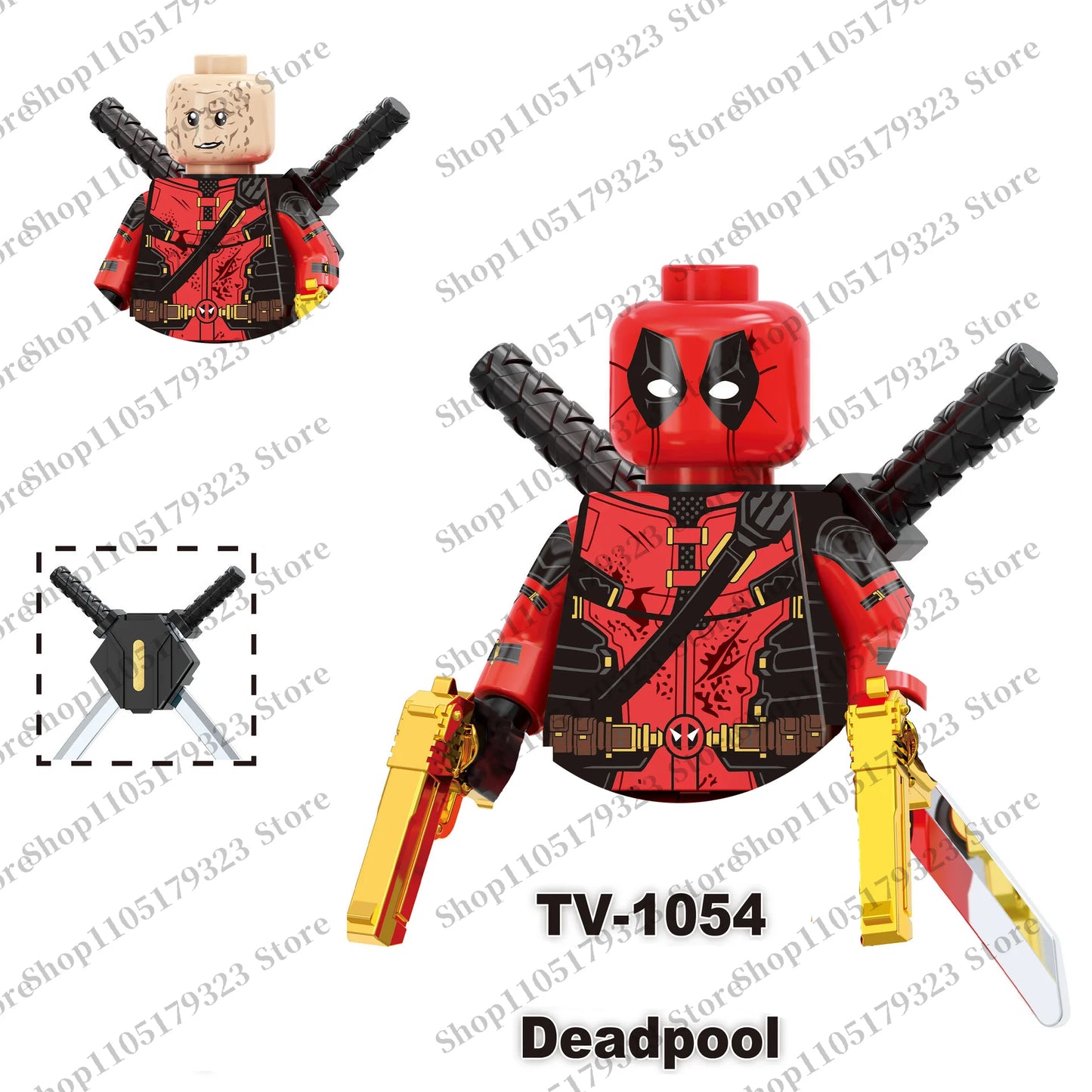 Marvel block toys Spider-Man Deadpool children's mini building blocks holiday gift brick toys