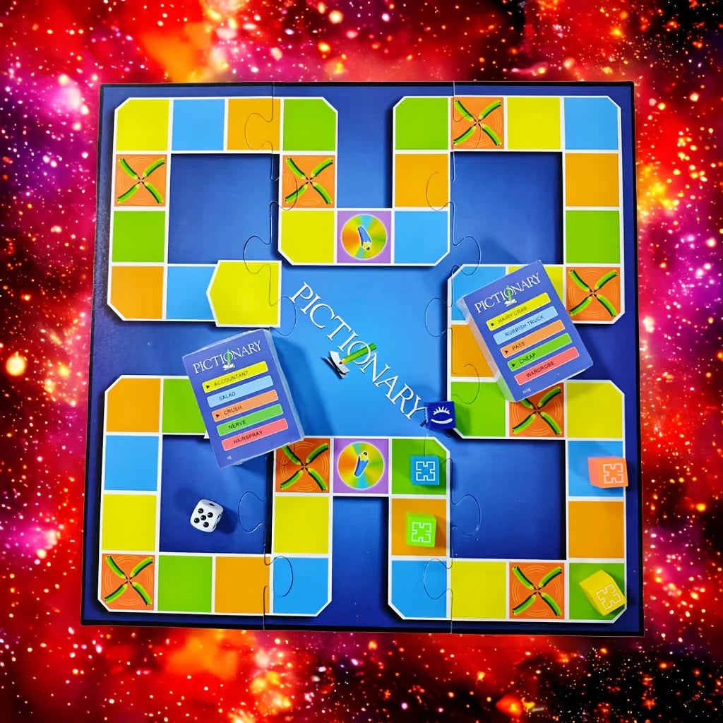 Pictionary (Party Version), a Game Specially Designed for Parties, Card Game, Board Game, Suitable as a Gift (Slight Color Difference)