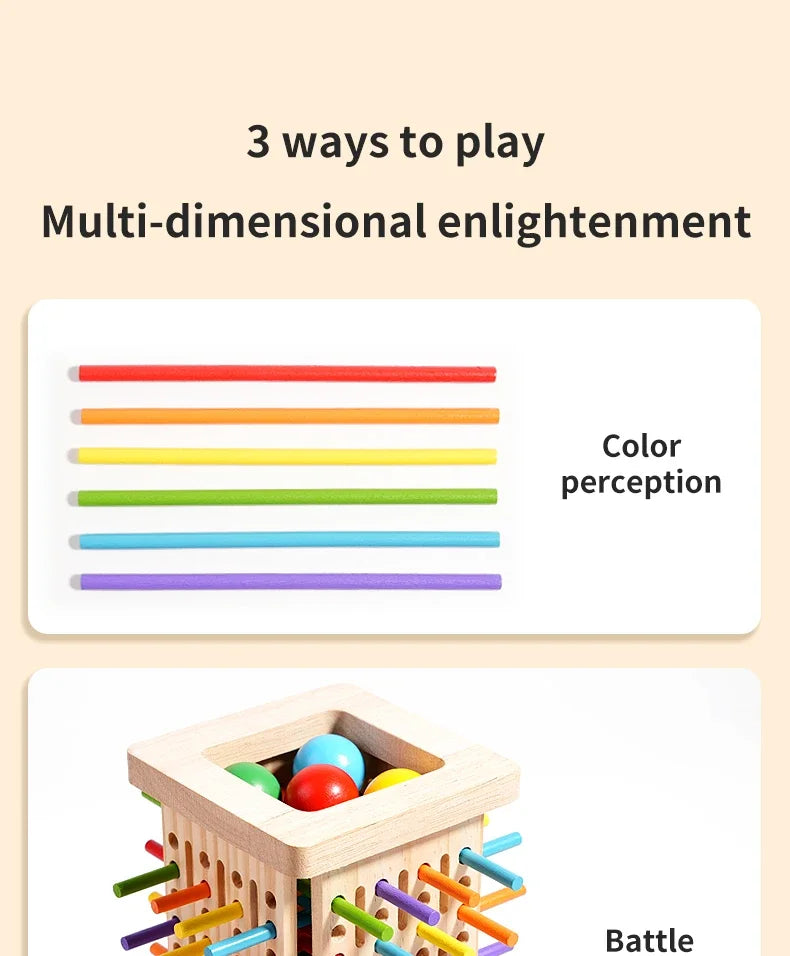 Funny Wooden Stick Drawing Game Parent Child Interactive Stick Balance Board Game Two Person Battle Game for Party Entertainment