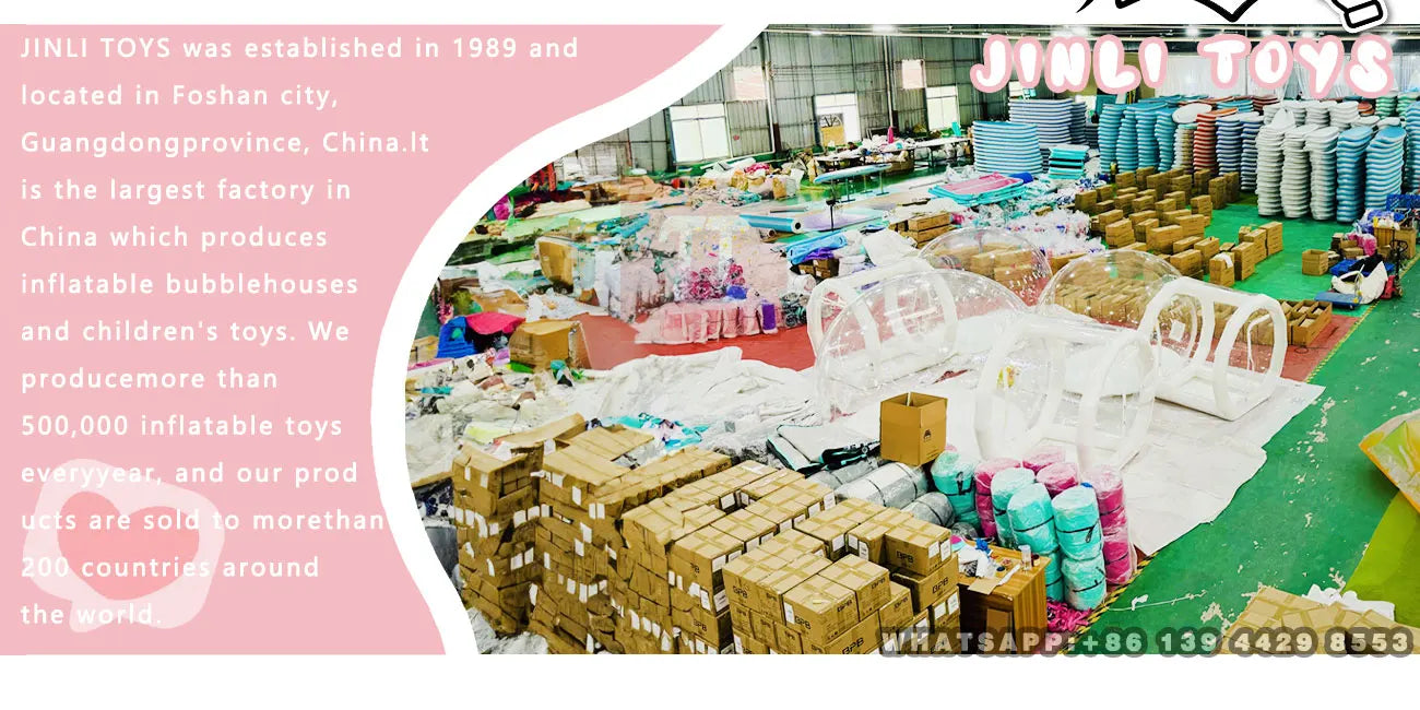 Inflatable Bouncy Bubble House Kids Play with Blower Balloon Transparent PVC Outdoor Dome Tent Bouncer for Chlidren Toys