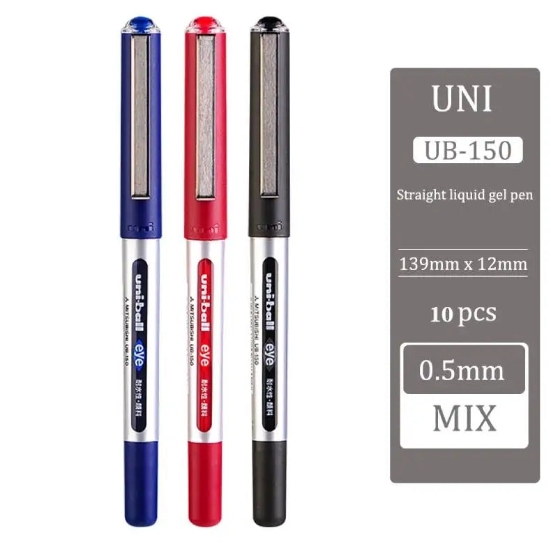 Japan uni-ball Gel Ink Pen, 0.38/0.5mm UB-150 Eye Micro Rollerball Pens, Large Capacity Water-based Signature Writing Stationery