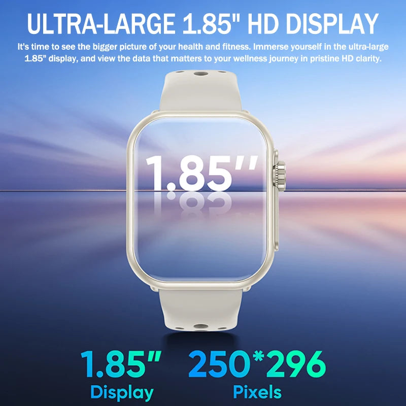 2025New For XIAOMI IOS Watch Ultra2 Smart Watches Women 1000mAh 1.85" AMOLED Full Touch Screen BT Call Ladies Fashion Smartwatch