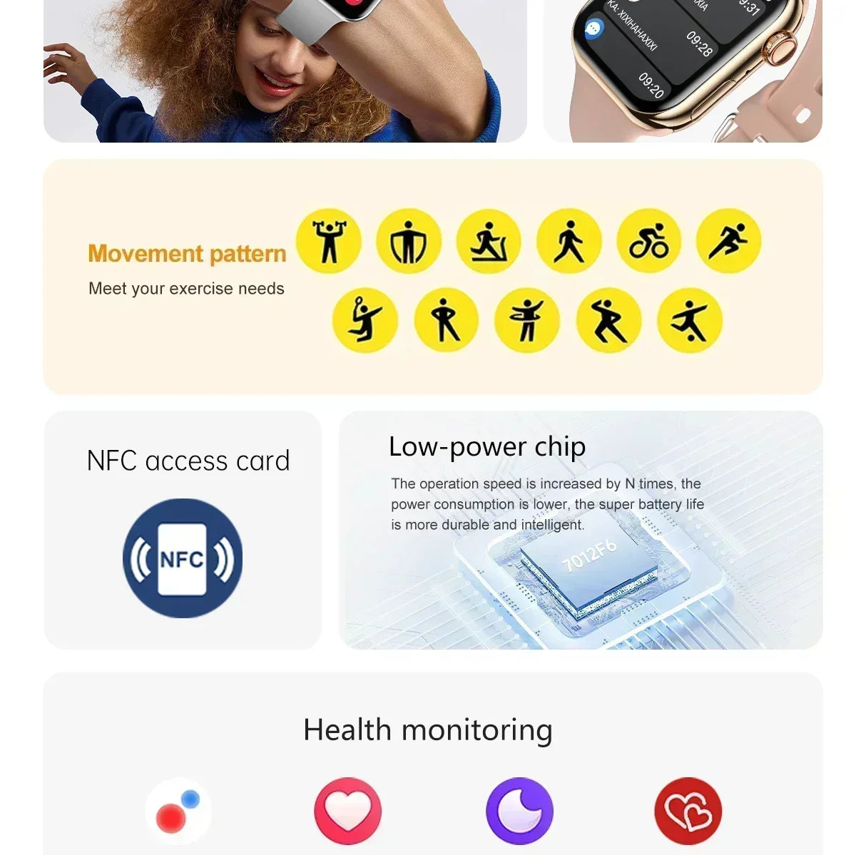 New 2026 Original For Apple Watch X 10 Smart Watch Men Body Temperature Bluetooth Call NFC GPS Sports Women SmartWatch for Apple