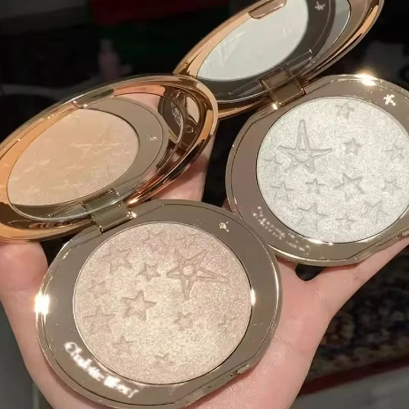Charlotte Tilbury Natural Matte Pressed Powder Oil Control Brighten Whitening Makeup Two-color Heart-shaped Blusher Cosmetics