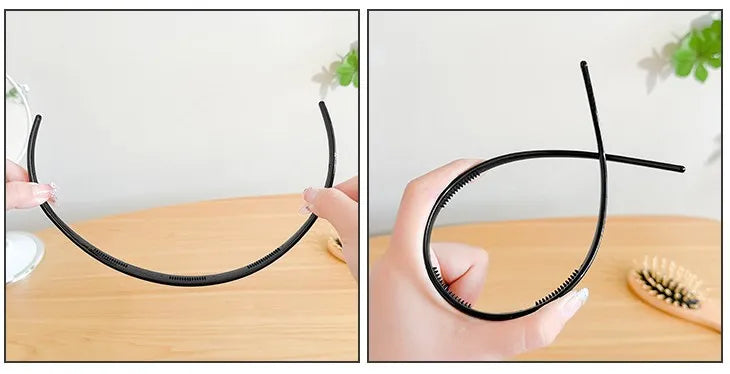 New Trendy Sunglasses Frame Shape Acrylic Hairbands For Women Toothed Headband Anti-slip Hair Hoop Fashion Hair Accessories