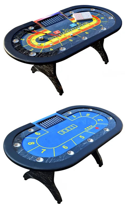Wooden Multi Games 3 in 1 Player Banker Baccarat Roulette Wheel Black Jack Blackjack Poker Table for Home Casino Hotel Bar Club