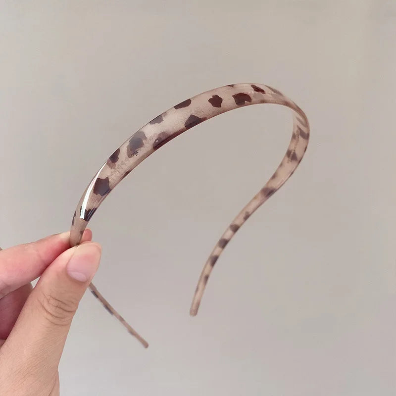 Fashion Sunglasses shaped Headband Anti-Slip Acrylic Hairbands for Women Invisible Hair Hoops Fixed Headband Hair Accessories