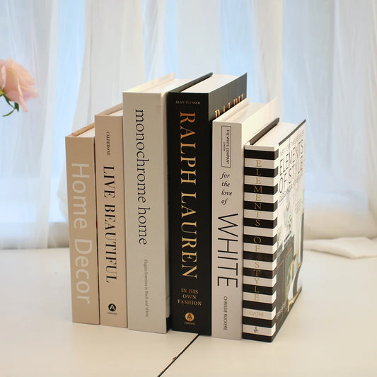 3Pcs/Set Luxury Decoration Fake Books Rich in layers Set of fake books Home Decor Ornaments cosmetic room Coffee Table Book