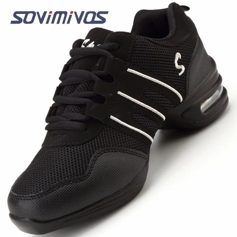 Women's Dance Shoes Soft Outsole Woman Breath Jazz Hip Hop Shoes Sports Sneakers Ladies Girl's Modern Jazz Dancing Shoes for Men