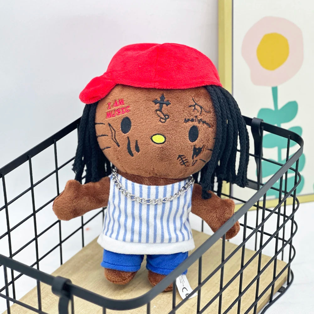 New Hello Kitty Ken Carson Rapper Trippie Taylors Plush Toy Doll with Clothes Stuffed Soft Plush Toys Fans Collect Gifts