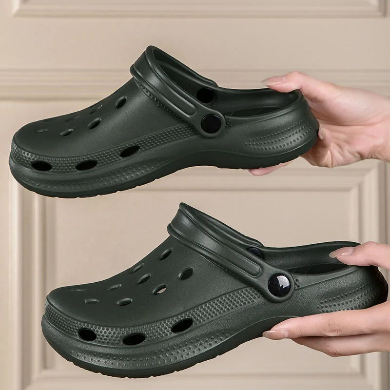 Summer Men Clogs Sandals Men's and Women's Leisure Slippers Beach Slides Home Garden Shoes Outdoor Sandals Plus Size 46 47 48