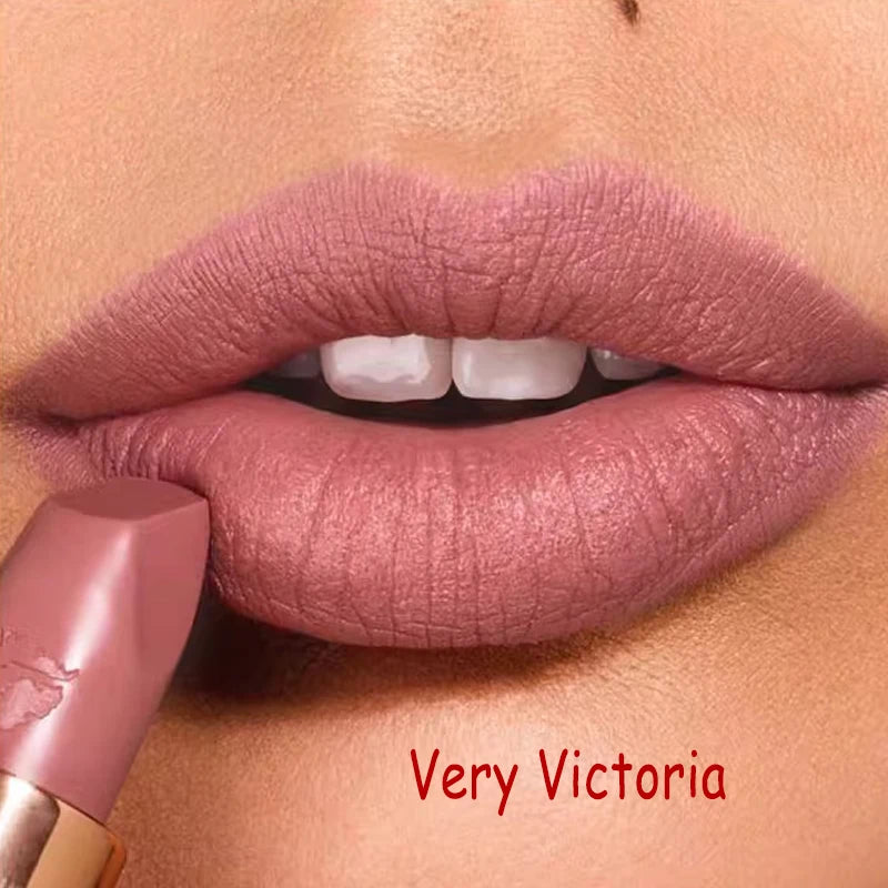 Charlotte Tilbury Jelly Lip Gloss Lip Care Essence Mirror Lip Gloss Lipstick Matte Finish CT Matte Lip Gloss Small Gold Tube